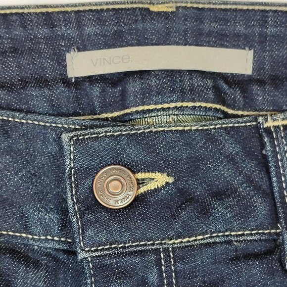 Vince Bootcut Jeans Size 29 Dark Wash Stretch Denim Made in USA - Picture 3 of 10